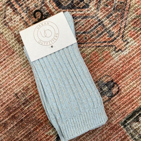 Urban Outfitters Glitter Ribbed Crew Socks - Picture 2 of 3